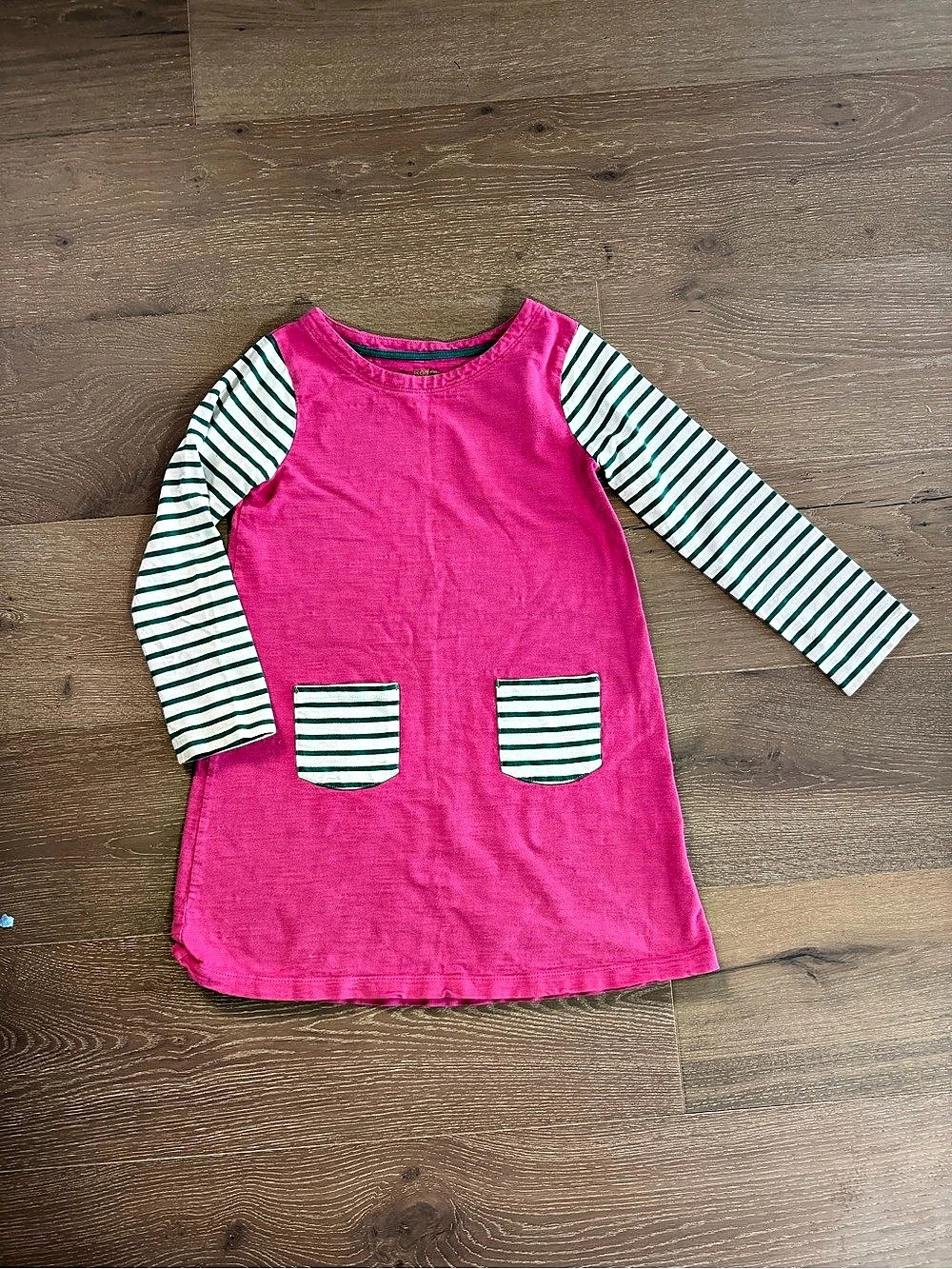 mini boden Girls Striped Casual Dress Size 7-8Y